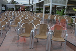 Алуминиеви столове за заведение с различни седалки